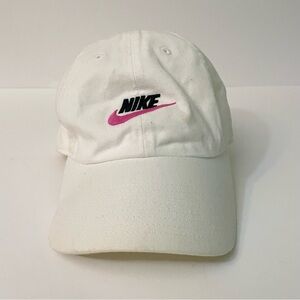 Nike Heritage 86 White Pink/Black Ball Cap Adjustable Hat